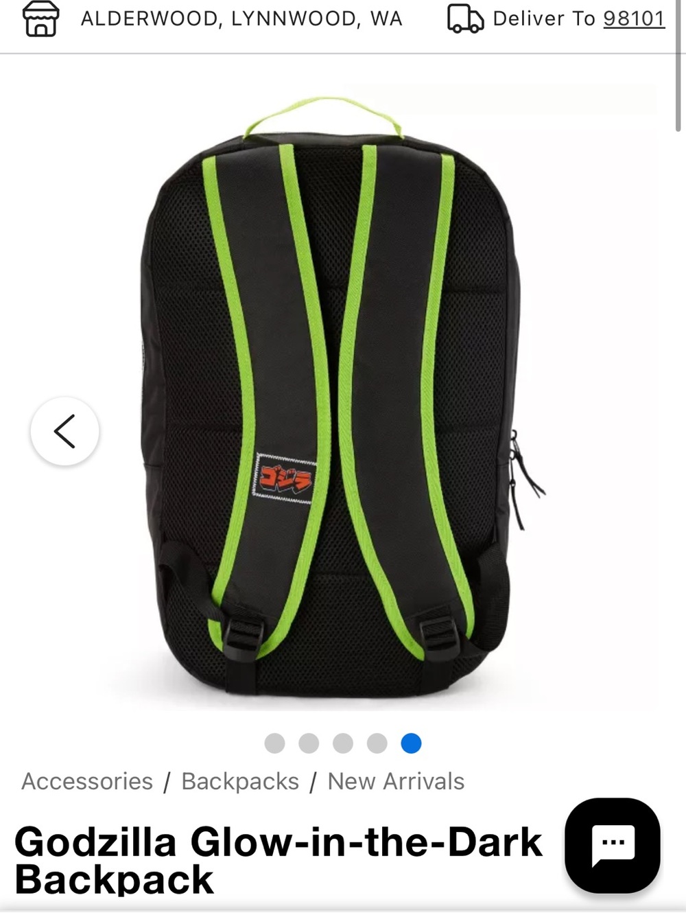 Godzilla Glow-in-the-Dark
Backpack - Picture 7 of 7